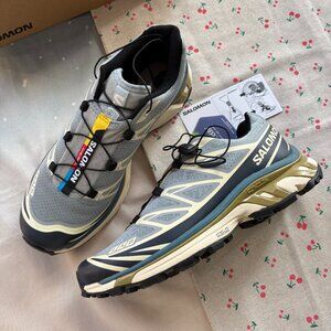 Salomon Xt-6 Quest Gtx Grey Blue Outdoor Performance Shoes